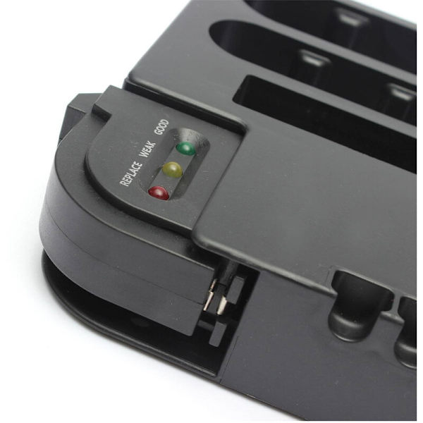 72 Batteri Opbevaringsboks Tester, Plast Batteri Opbevaringsboks, Aftagelig Batteri Slot Holder Tester til AAA AA A C 9 Volt Knapceller