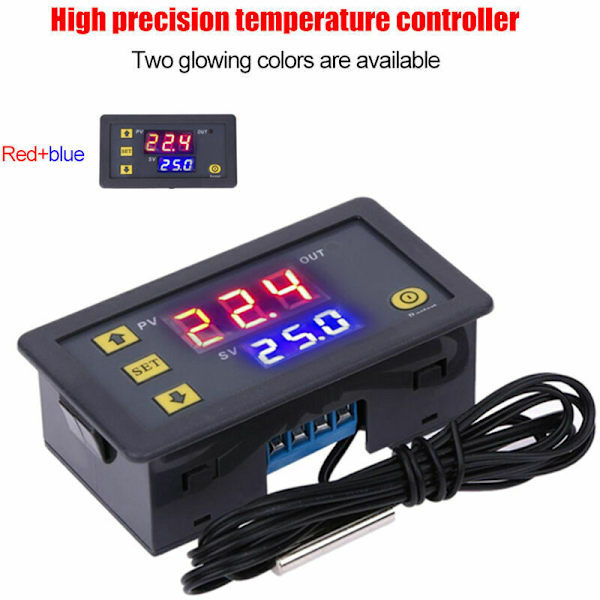 Temperaturregulator, Temperaturstyrningsbrytare, Mikrotemperaturstyrningskort, 12V Termostat och Temperaturprogrammerare
