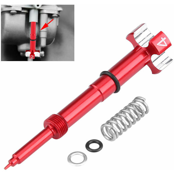 Keihin Rich Screw, Mikuni Förgasare Rich Screw, Blandningsskruv, Luftbränsleblandningsskruv Kit för Keihin FCR FCR-MX Förgasare, Luftbränsleblandningsskruv Set(
