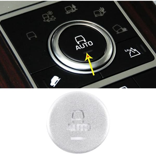 Bilstil til Range Rover Aluminiumlegering Gear Shift Knob Patch Cover Stickers Interiør Tilbehør