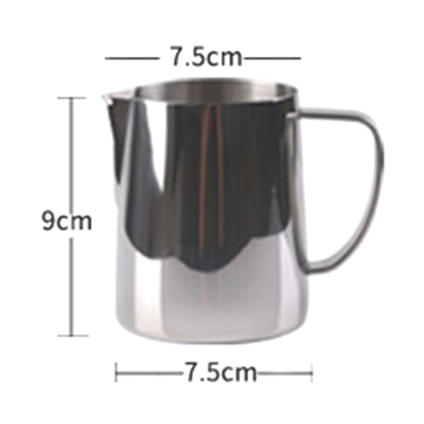 Mælkekande 350ml Rustfrit Stål Skummende Kande Træk Blomster Kaffe Kop Mælkeskummer Latte Art Mælkeskum Værktøj Kaffemaskine