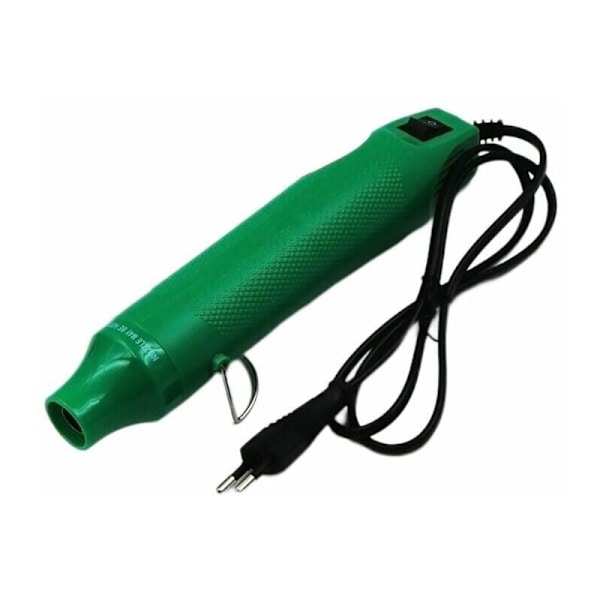 220V Mini Lämpöpistooli, Käsikäyttöinen Lämpöpistooli Kutistuskelmuun, Kutistusputkeen, Epoksihartsiin, Prägäämiseen, DIY (Valkoinen)