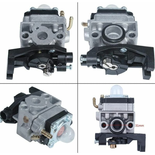 Förgasarsats för Honda GX25 GX35 FG110 HHT35 HHT25 Motor, Förgasare + Packning + Filter + Bränsleslang + Luftfilter + Tändstift + Glödlampsbyte P