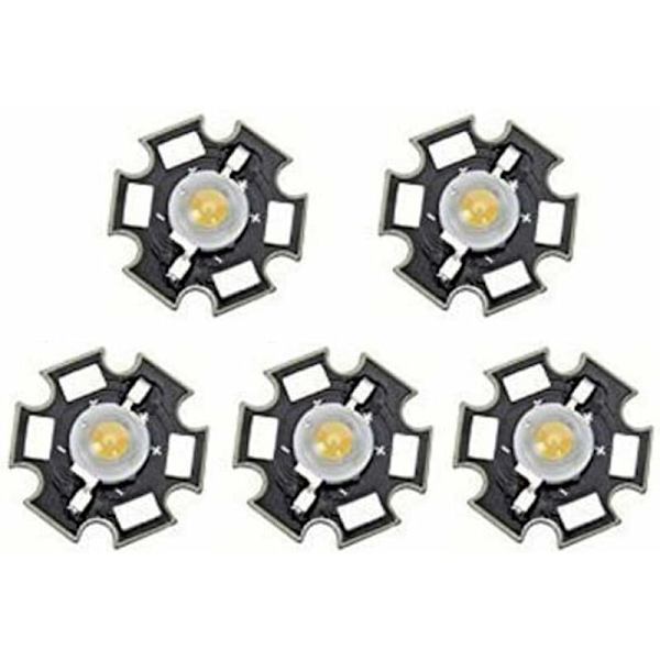 5 kpl:n pakkaus tehokkaita LED-lamppuja, lämmin valkoinen, 3 W [Energialuokka A]