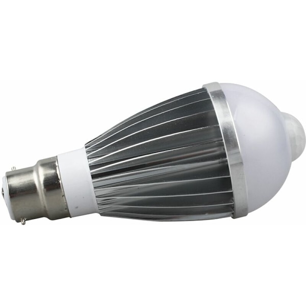 5730LED Auto Motion PIR Infraröd Sensor Detektionsljuslampa, B22 7W, Varm Vit