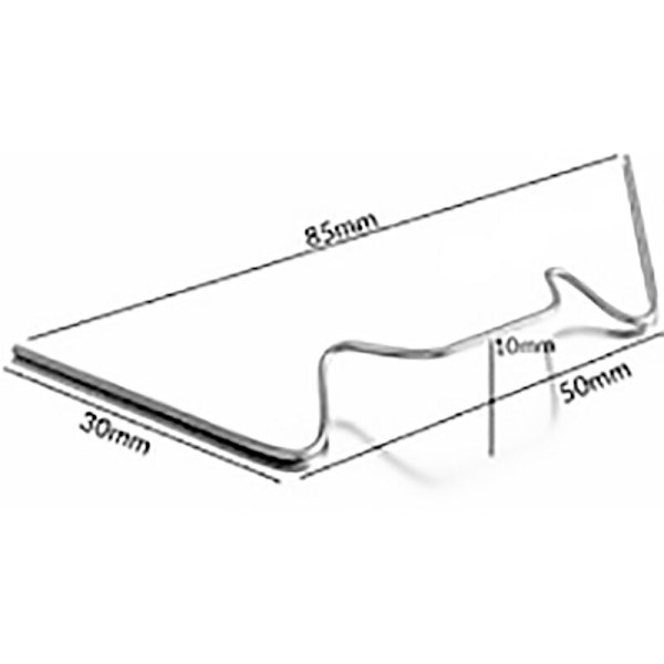 100 st. Rostfria Växthus Glasspännen 1,2 mm Tjocka Typ W-Fei Yu