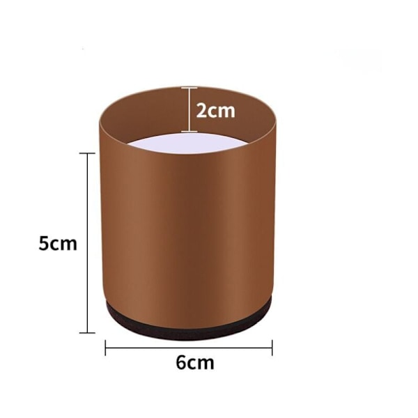 Sengestellbeinsett med 4 stk. Karbonstål, Møbelhevere Gir 5 cm Høyde, for Bord, Stol eller Sofa, Plassbesparende for Kontor og Sengetøy