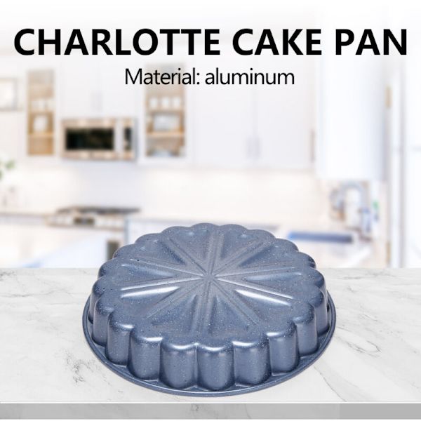 Tarttuva Charlotte-kakkuvuoka, 4-kerroksinen tarttumaton pinnoite, Valettu alumiini Ale 28cm