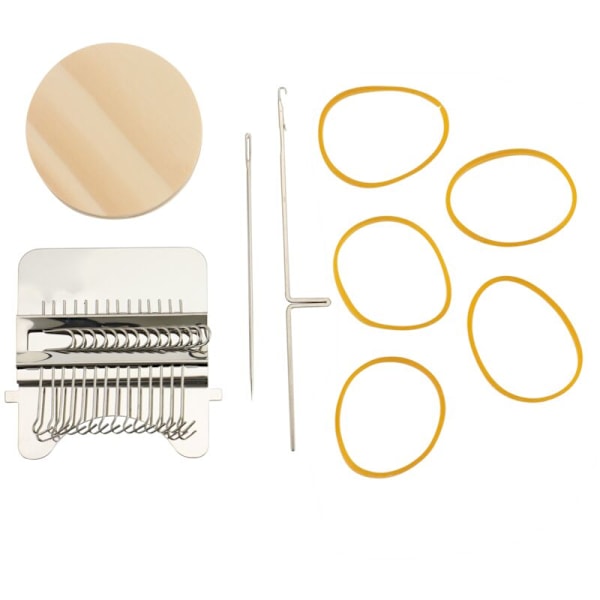Stickmaskin, Rolig Träpatchmaskin för Nybörjare, DIY-Konstverktyg, Lämplig för Strumpor och Kläder C