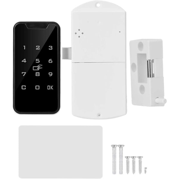 Kode Lås, Smart Digital RFID Adgangskode Lås Touch Keypad Zink Legering Nøgleløs Lås til Skab Elektronisk Sikkerhedslås, Skuffe, Skab, F