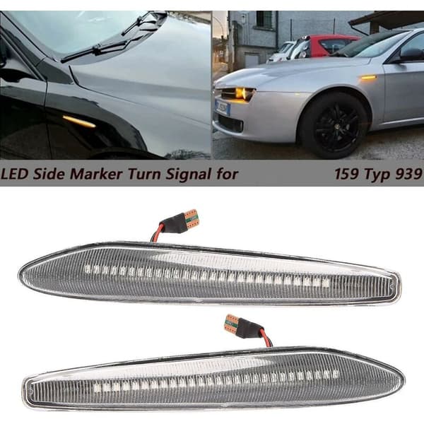 Dynamisk sidemarkørlys blinklys til Alfa Romeo 159 Typ 939 2005-2010