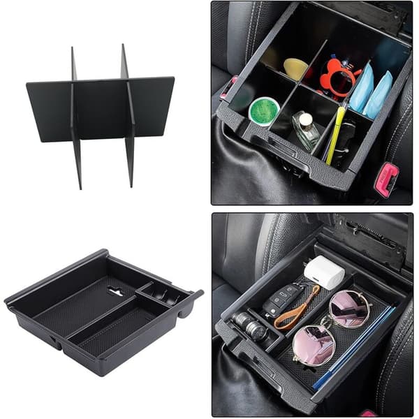 Til 2016-2023 Center Console Armrest Opbevaringsboks Bakke Organizer Divider Tilbehør