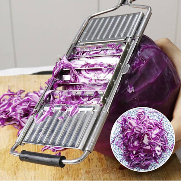 Multifunktionell Grönsaksrivare, Rostfritt Stål Rivjärn Skärare Slicer stil 1