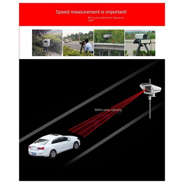 Bilmodel Speedometer Radar Detektor Mobil LED Display Multifunktionel 12V