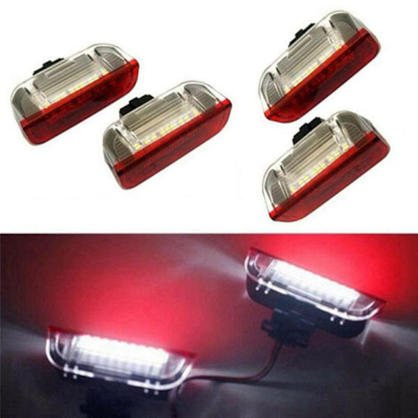 8 stk. LED-dør-advarselslys til bilserie, velkomstprojektor til Golf 6 7 MK5 MK6 B6 B7 CC