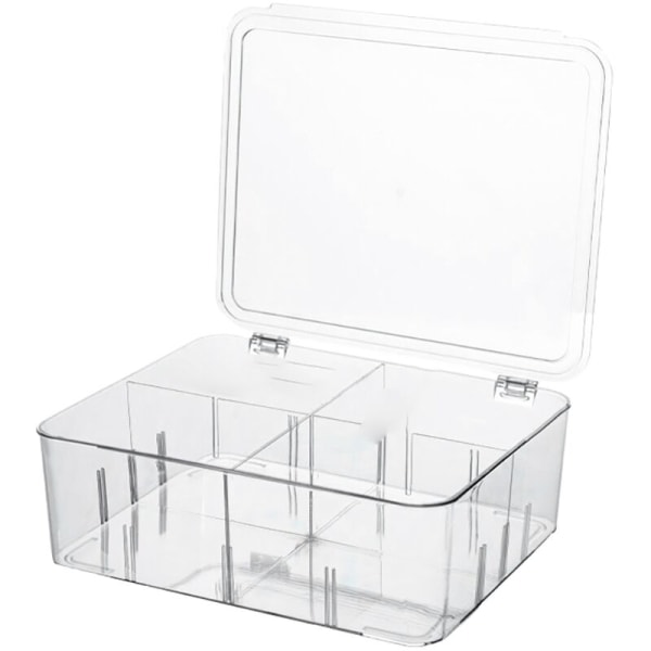 Transparent Four-Division Food Freezing Container to Prevent Food from Decaying and Keep Household Storage Supplies Fresh