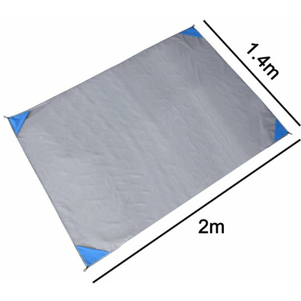Utendørs campingmatte vanntett og praktisk sammenleggbar piknikmatte plen fuktighetsbestandig matte polyester pledd strandmatte - Passer lett i liten veske, vaskbar