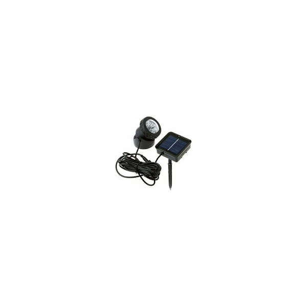 Solcellebelysning for dam, 6 LED undervannslandskapsbelysning Vanntette solcellelamper for hagefontene utendørs svømmebasseng (hvit)