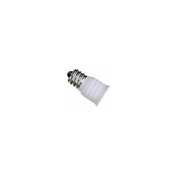 E12 - E14 LED-lampun sovitin, valkoinen