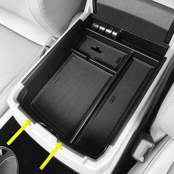 Bilarmrest Förvaringslåda Organizer Fack För 2018 2019 2020 2021 Tillbehör Insats Avdelare Pall