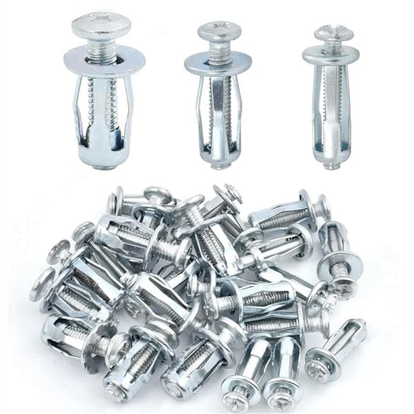 90 stk Utvidelses Skrue Blomst Mutter, -20, M5-25, M6-25 Blomst Formet Metall Mutter, Jack Mutter, Blomst Mutter, Utvidelses Mutter