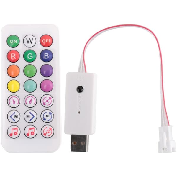 DC5V SP620E USB Bluetooth Musik Pixel Controller RF Fjärrkontroll för WS2812 RGB LED Strip Light Tape