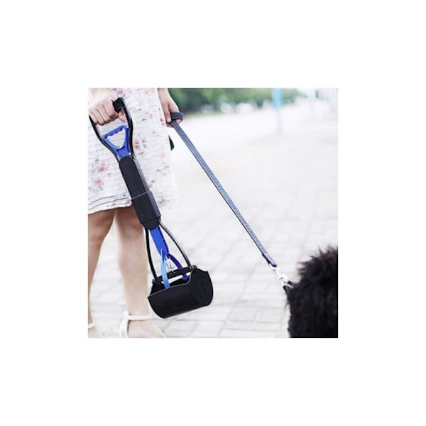 Pet Poop Scooper 60cm Foldbar Lang Skaft Pet Poop Scooper til Udendørs Indendørs