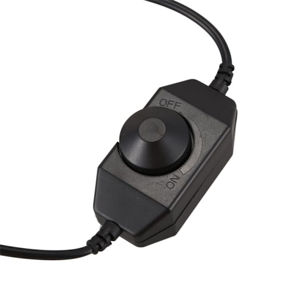 2X 12V/24V 6A LED Dimmer Controller Juster Lysstyrke for Enkeltfarvet Klar, Sort