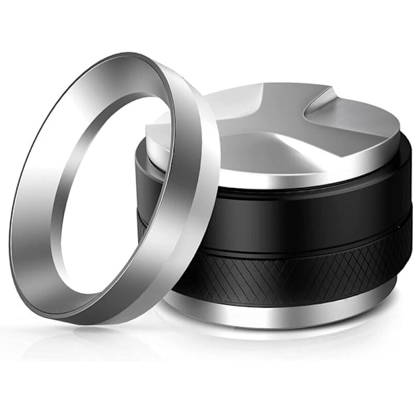 51 mm kahvin tamppaaja ja espresson jakaja, 51 mm ruostumattomasta teräksestä valmistettu espresson annostelu suppilosetti, kaksipuolinen kahvitasaaja