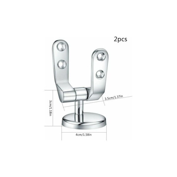 - Toalettlock, Ersättningsfästen för toalettlock, Toalettlockfästen, för toalettstolar i trä och resin - 2 st