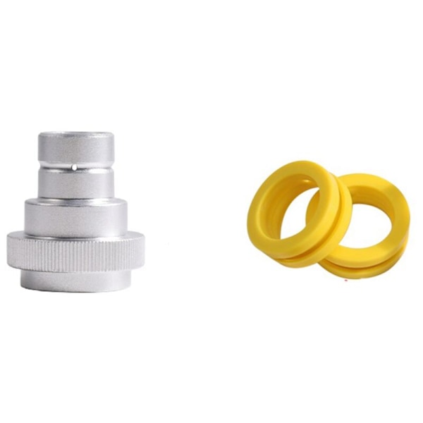 Adapter til CO2-lufter DUO, Art et Terra -425 G 60 liters aluminiumcylinder med skiver, sølv