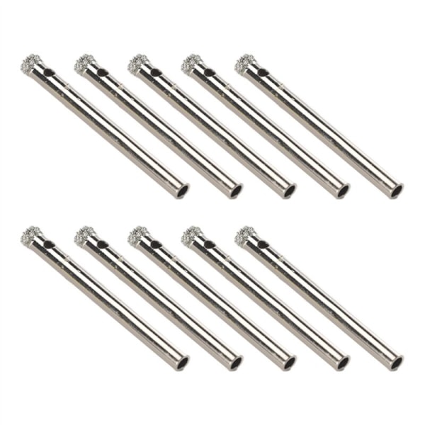 10 st 5 mm Diamant Slip Hål Sågborr för Kakel Glas