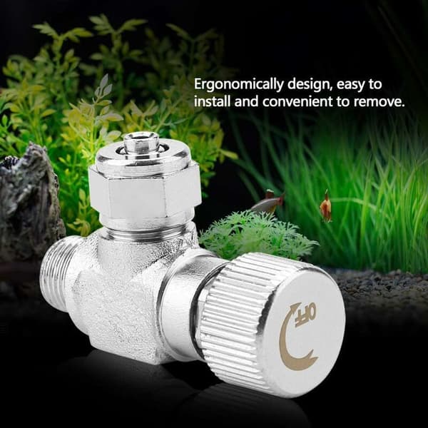 Akvarietank nåleventil for akvariesystem Co2-regulator (enkelt hode trimventil, 1)