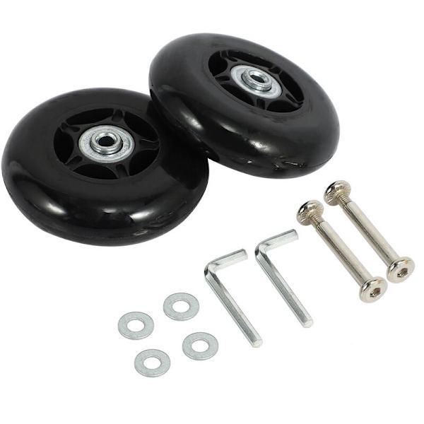 2 Vaihdettavaa Pyörää Matkalaukkuun OD 80Mm