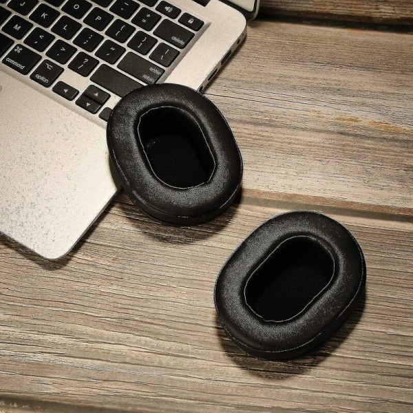 Udskiftning af ørepuder til Ath M50x passer til Audio Technica M40x M30x sort