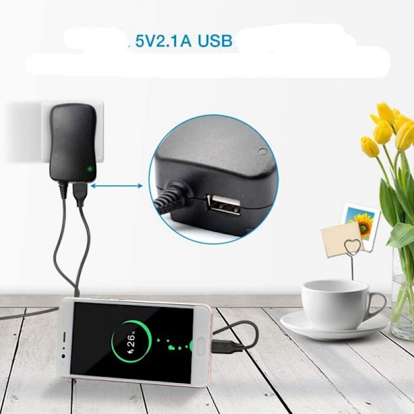 30W Multifunktionel Strømforsyning, 3-12V Justerbar Spænding, 8-Pins Beslag, USB Opladning