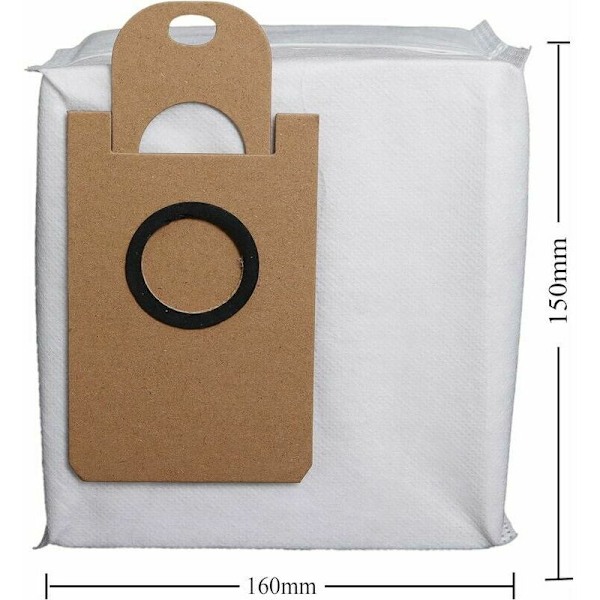 Paket med 6 st stora dammsugarpåsar, vattentäta och dammsäkra, kompatibla med Proscenic M7 Pro M7 Max M8 PRO för Neabot NoMo N1+ N1 Plus N2