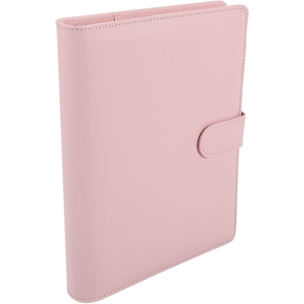 A5 PU Læder Løs Blad Spiral Binder Notebook Cover, Notebook Cover, Pink