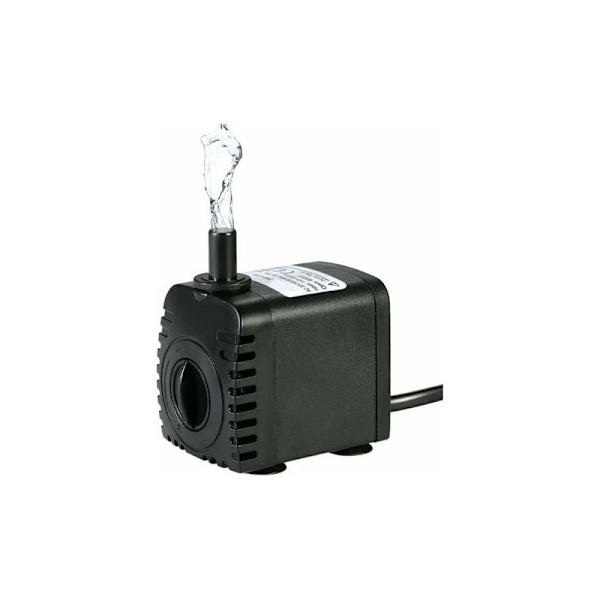 Doppeldyspump, 600L/H 8W Ultraljudsvattenpump med 4 Sugkoppsfötter för Fontäner Fisktankar Hydroponiska System med 2 Munstycken