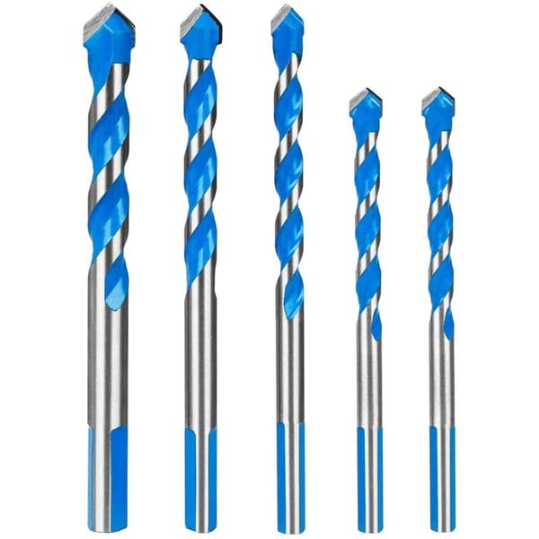 Tri-Corner Drill Bit Set med Overlord-håndtak, Multifunksjonelt Drill Bit Set med Tungsten Carbide Tip