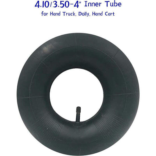 2 stk 4.10/3.50-4 Slangedekk TR-13 Rett Ventil for Håndtruck, Trille, Håndvogn, Hagevogn, Gressklipper
