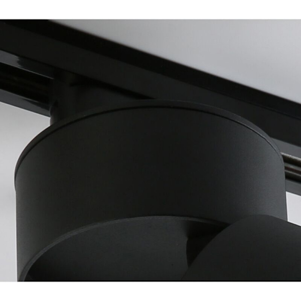 5W sisätilojen LED-kattovalaisin, säädettävä heijastin, kattovalaisin, pyörivä kattovalaisin ja lattiavalaisin, 10x10cm (neutraali valo) (musta) [A-luokan en