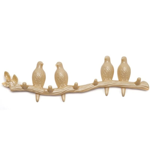 Wall Decor Accessories Resin Bird Key Holder Kitchen Coat Hat Clothes Towel Hook Yellow