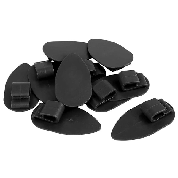 Universal 100Pcs Car Floor Mats Clips Fastener Grips Anti-Slip Buckle Black Trunk Floor Liner Retainer Clip