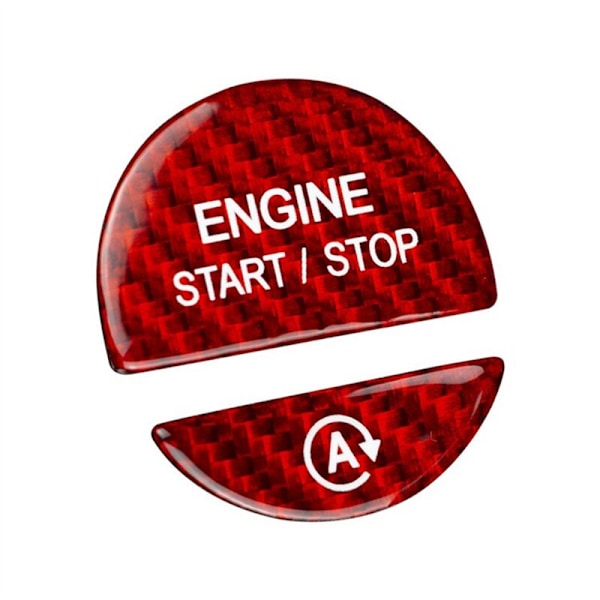Biltillbehör Dekal Trim Motor Start Stop Knapp för A-Klass W206 W223 2021 2022+ (Röd)