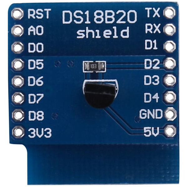 DS18B20 Temperatursensor Shield för Wemos Wemos Wifi expansionskort kompatibel med OTA