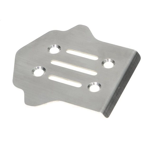 Rustfritt stål chassis og bakre rustning beskytter for Motor KM 1/7 RC bil oppgraderinger deler
