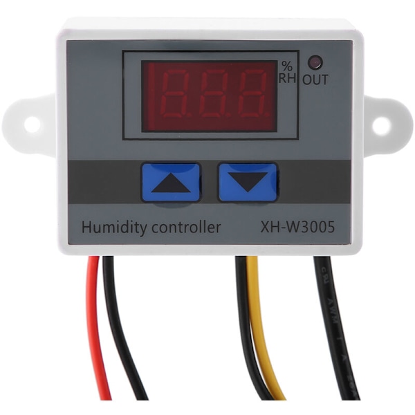 XH-W3005 Digital Hygrostat Switch Controller Luftfugtighedssensor 0 99% RH 220V