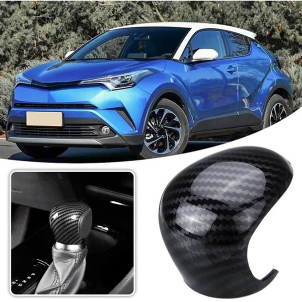 Til C- 16-19 Fiber Gear Shift Knobs Gearskifte Dekorer Dæksel Trim
