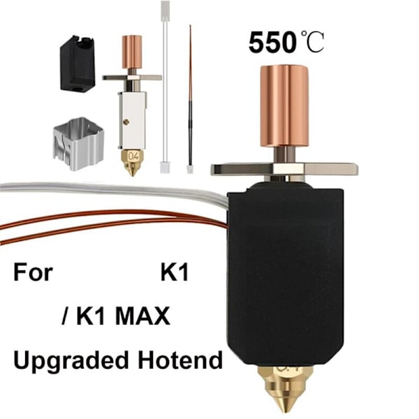 K1 Hotend Kit Opdateret til 3D Printer Sprite Extruder Max -
